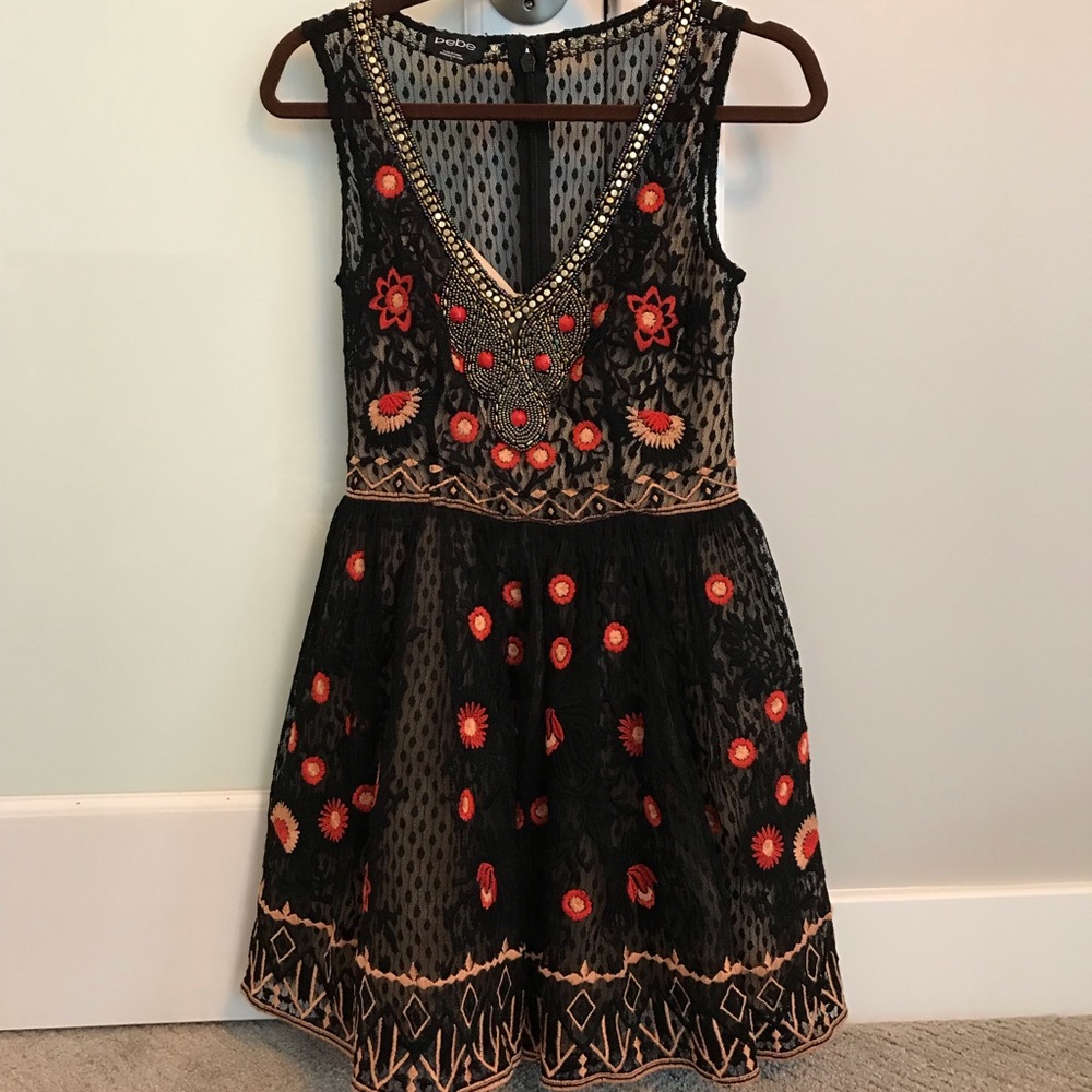 bebe beaded dress